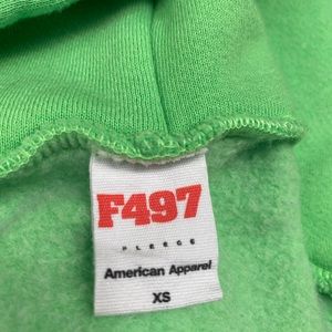 American Apparel Neon Green XS Hoodie- New